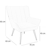 Armchair City linen olive green - image 6