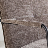 Hailey Chenille armchair Dimehouse Gray LxWxH 66x64x37 Fabric Atmospheric photo detail
