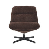 Fauteuil Sara draaibaar velvet bruin