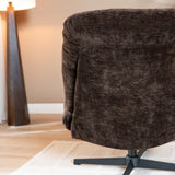 Fauteuil Sara draaibaar velvet bruin