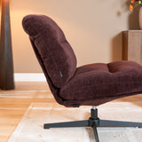 Fauteuil Sara draaibaar velvet paars