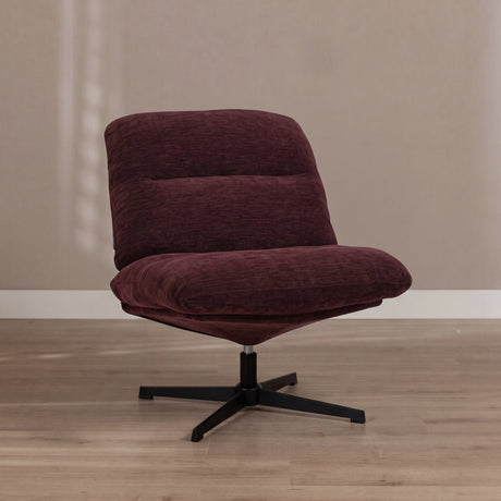 Fauteuil Sara draaibaar velvet paars