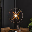 Hanging lamp Diana DH Interior Black LxWxH 67x67x17 Metal Atmospheric photo in situation