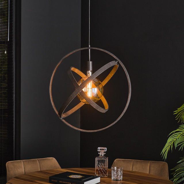 Hanging lamp Diana DH Interior Black LxWxH 67x67x17 Metal Atmospheric photo in situation