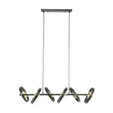 Hanging lamp Otan DH Interior Charcoal LxWxH 125x43x20 Metal White photo front view
