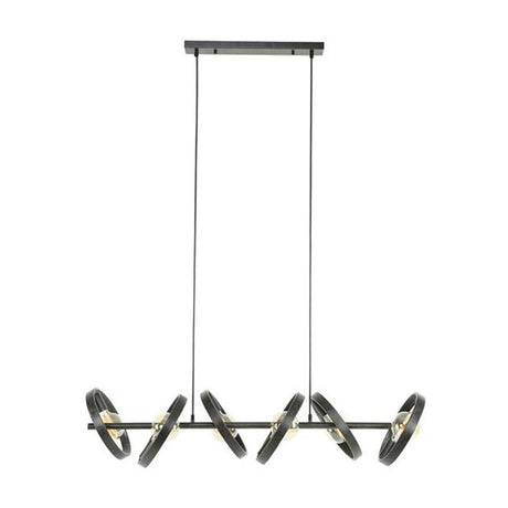 Hanging lamp Otan DH Interior Charcoal LxWxH 125x43x20 Metal White photo front view