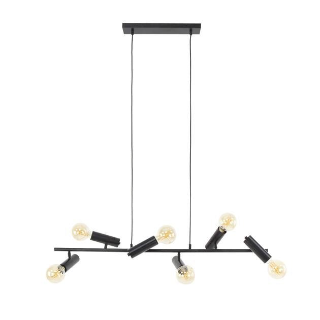 Hanging lamp Johannes DH Interior Charcoal Metal White photo diagonal front view