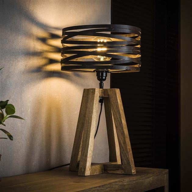 Table lamp Twist DH Interior Gray LxWxH 48x38x38 Slate gray Ambient photo diagonal front view