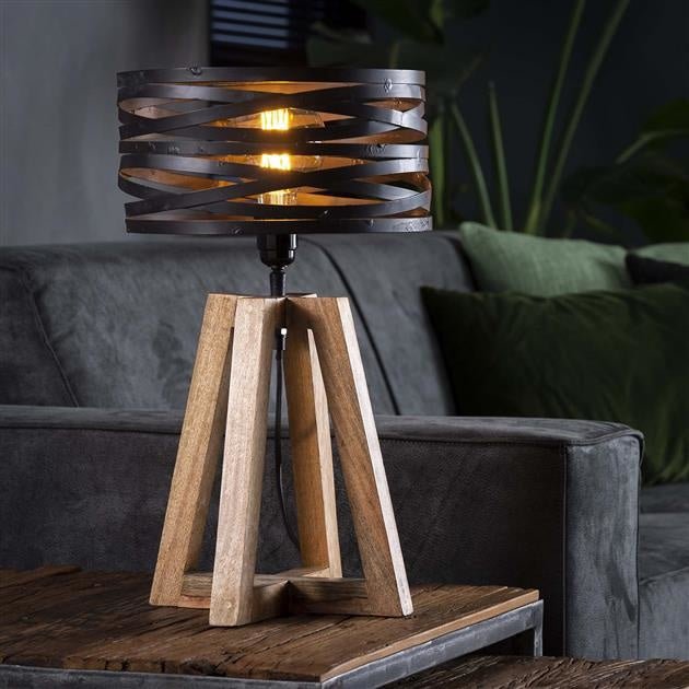 Table lamp Twist DH Interior Gray LxWxH 48x38x38 Slate gray Ambient photo diagonal front view