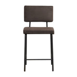 Industrial bar stool Espen anthracite eco-leather 64-77 cm - image 6