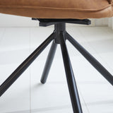 Dining room chair Novan Microfibre Dimehouse Cognac LxWxH 71x64x56 Fabric Atmospheric photo detail