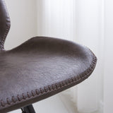 Dining room chair Beau artificial leather Dimehouse Taupe LxWxH 72x68x50 Faux leather Atmospheric photo detail