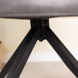 Dining room chair Gian Dimehouse Anthracite LxWxH 73x65x50 Faux leather Atmospheric photo detail