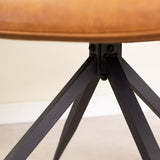 Dining room chair Gian Dimehouse Cognac LxWxH 73x65x50 Faux leather Atmospheric photo detail