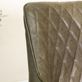 Dining room chair Gian Dimehouse Green LxWxH 73x65x50 Faux leather Atmospheric photo detail
