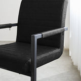 Dining room chair Kuba Dimehouse Black LxWxH 71x59x58 Faux leather Atmospheric photo detail