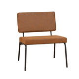 Industrial armchair Espen cognac eco-leather - image 6