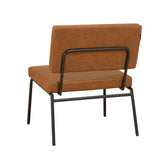 Industrial armchair Espen cognac eco-leather - image 8