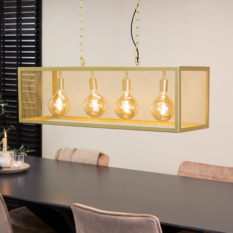 Duncan hanging lamp Dimehouse Gold LxWxH 105x41x36 Metal Atmospheric photo diagonal front view