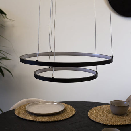 Hanging lamp Elaine Black Dimehouse Black LxWxH 56x56x12 Metal Atmospheric photo front view