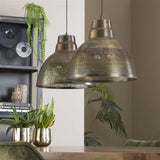 Hanging lamp Luisa DH Interior Bronze LxWxH 79x42x37 Bronze Atmospheric photo diagonal front view