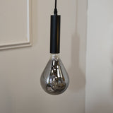 Miles Smokey hanging lamp Dimehouse Anthracite LxWxH 29x22x22 Glass Atmospheric photo front view