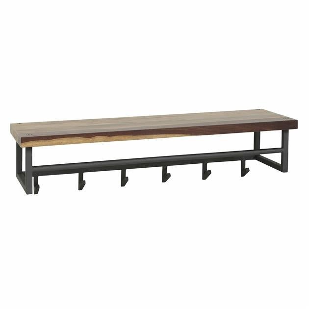 Coat rack Daya DH Interior Saja LxWxH 105x30x30 Saja wood White photo diagonal front view