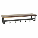 Coat rack Daya DH Interior Saja LxWxH 105x30x30 Saja wood White photo diagonal front view