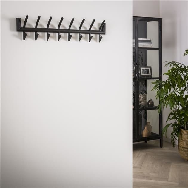 Coat rack Groningen DH Interior Dark gray LxWxH 83x23x10 Glass Atmospheric photo diagonal front view