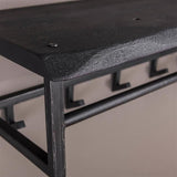 Coat rack Yme DH Interior Acacia LxWxH 103x37x30 Acacia wood Atmospheric photo detail