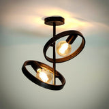 Ceiling lamp Otan DH Interior Charcoal LxWxH 48x28x9 Metal Atmospheric photo diagonal front view