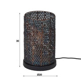 Table lamp Jay DH Interior Brown LxWxH 33x22x22 Black brown White photo size indication