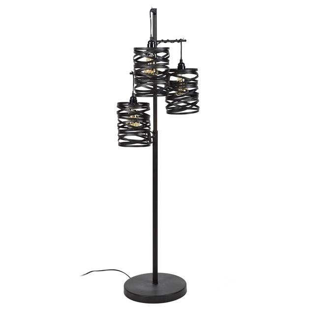 Floor lamp Spin DH Interior Gray LxWxH 120x39x39 Slate gray White photo front view