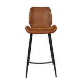 Industrial bar stool Barrel cognac eco-leather 69 cm - image 6