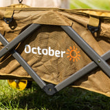 Trolley Collapsible handcart brown 90x50x55 cm Dimehouse Brown LxWxH 75x28x28 Aluminum Atmospheric photo detail