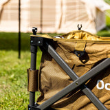 Trolley Collapsible handcart brown 90x50x55 cm Dimehouse Brown LxWxH 75x28x28 Aluminum Atmospheric photo detail