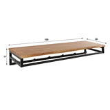 Coat rack Henry DH Interior Acacia LxWxH 106x42x22 Acacia wood White photo size indication