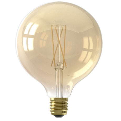 Light source LED filament Bulb Ø12.5 DH Interior Amber color glass LxWxH 18x13x13 Amber color glass White photo front view