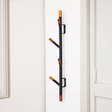 Coat rack Taf Dimehouse Black, Brown LxWxH 51x31x23 Metal Atmospheric photo diagonal front view