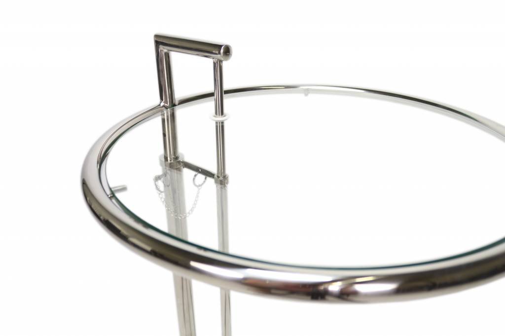 Side table Taffy Dimehouse Silver LxWxH 60x60x50 Glass White photo detail