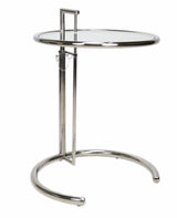 Side table Taffy Dimehouse Silver LxWxH 60x60x50 Glass White photo front view
