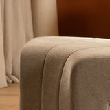 Modulaire hoekhocker Seth chenille taupe