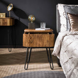 Bedside table Maria DH Interior Mango LxWxH 51x46x28 Mango wood Atmospheric photo front view