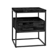 Side table Ruby DH Interior Black White photo diagonal front view