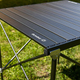 Camping table Foldable aluminum 72x65x51 cm Dimehouse Black LxWxH 81x18x18 Aluminum Atmospheric photo detail