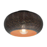 Ceiling lamp Linda DH Interior Brown LxWxH 37x37x22 Black brown White photo front view