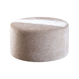 Poef Elle rond chenille sand ø70 cm Beige