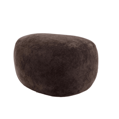 Poef Fenna velvet bruin