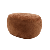 Poef Fenna velvet oker Geel