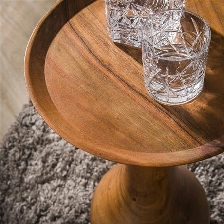 Side table Doja DH Interior Acacia LxWxH 39x37x11 Acacia wood Atmosphere photo detail